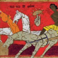 oeuvre arjuna and krishna maqbool fida husain