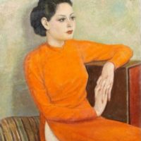 Image de Peinture « Femme à la robe orange », 1937