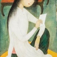 Image de Peinture « Jeune femme à la lettre », 1962