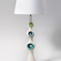 Lampe à anneaux de couleurs, Georges Jouve