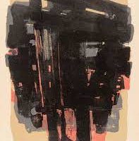 Lithographie n°8, 1958, Pierre Soulages