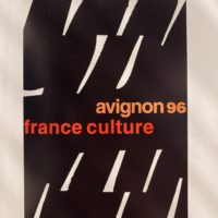 Affiche Avignon, 1996, Pierre Soulages