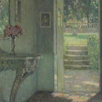 Henri Le Sidaner La porte du jardin, La console 1924