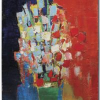 Peinture "Fleurs", 1952 NICOLAS DE STAËL (1914-1955)