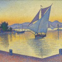 e Port au soleil couchant, Opus 236 (Saint-Tropez) 1892 Paul Signac