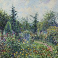 Peinture Jardin et poulailler chez Octave Mirbeau, Les Damps Camille Pissarro