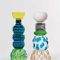 Deux vases 'ALCOR' et 'ALIOTH', modèles créés en 1983