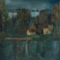 Yuri Pavlovich Annenkov 1889 - 1974 River Landscape