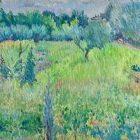 Peinture "Landscape (The Orchard)" Mikhail Larionov