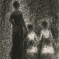 Georges Seurat Femme avec deux fillettes