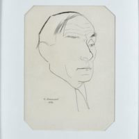 Portrait du peintre Pierre Grimm (1944) Youri Pavlovitch Annenkoff