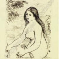Femme assise nue, Auguste Renoir