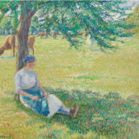 Gardeuse de vaches, Eragny Camille Pissarro