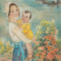 Mère et enfant Le Thi Luu 1960