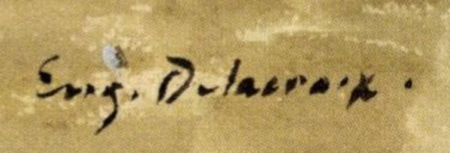 Signature Eugène Delacroix