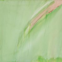 olivier debré langue verte pâle à la trace rose 1986