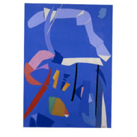 André Lanskoy Composition abstraite à fond bleu
