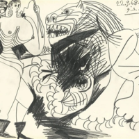 Dompteuse et lion, Pablo Picasso