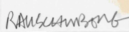 Signature Rauschenberg