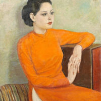 Femme à la robe orange, Mai Thu