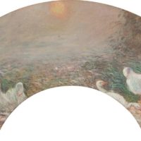 Groupe d'oies au bord d'un étang, Camille Pissarro