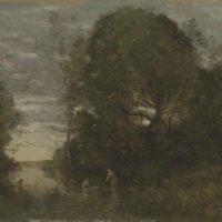 Jean-Baptiste Camille Corot Baigneuses dans une crique boisée