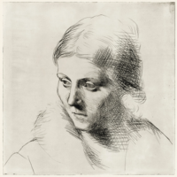 Portrait d'Olga au col de fourrure, Pablo Picasso