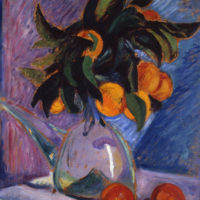 Nature morte, bouquet d’oranges dans un pichet ou Collioure, Jean Puy