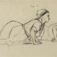 Deux femmes (c.1855/60) Camille Pissarro
