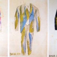 Dessins de vêtements futuristes, Giacomo Ball
