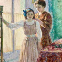 Henri Lebasque Madame Lebasque coiffant sa fille
