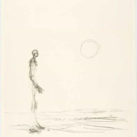 Homme Debout et Soleil I, Alberto Giacometti