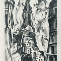 Lithographie La Tour Eiffel, Robert Delaunay