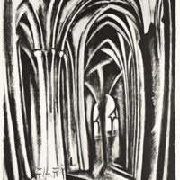 Lithographie Saint Séverin, Robert Delaunay