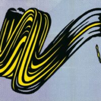 Sérigraphie Brushstroke, Roy Lichtenstein