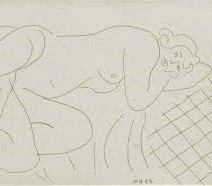 Nu couché sur le Côté les Bras sous la Tête Henri Matisse