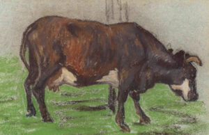 Vache à la pâture Claude Monet