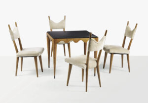 Royère Chaises Baltique Table Ondulation